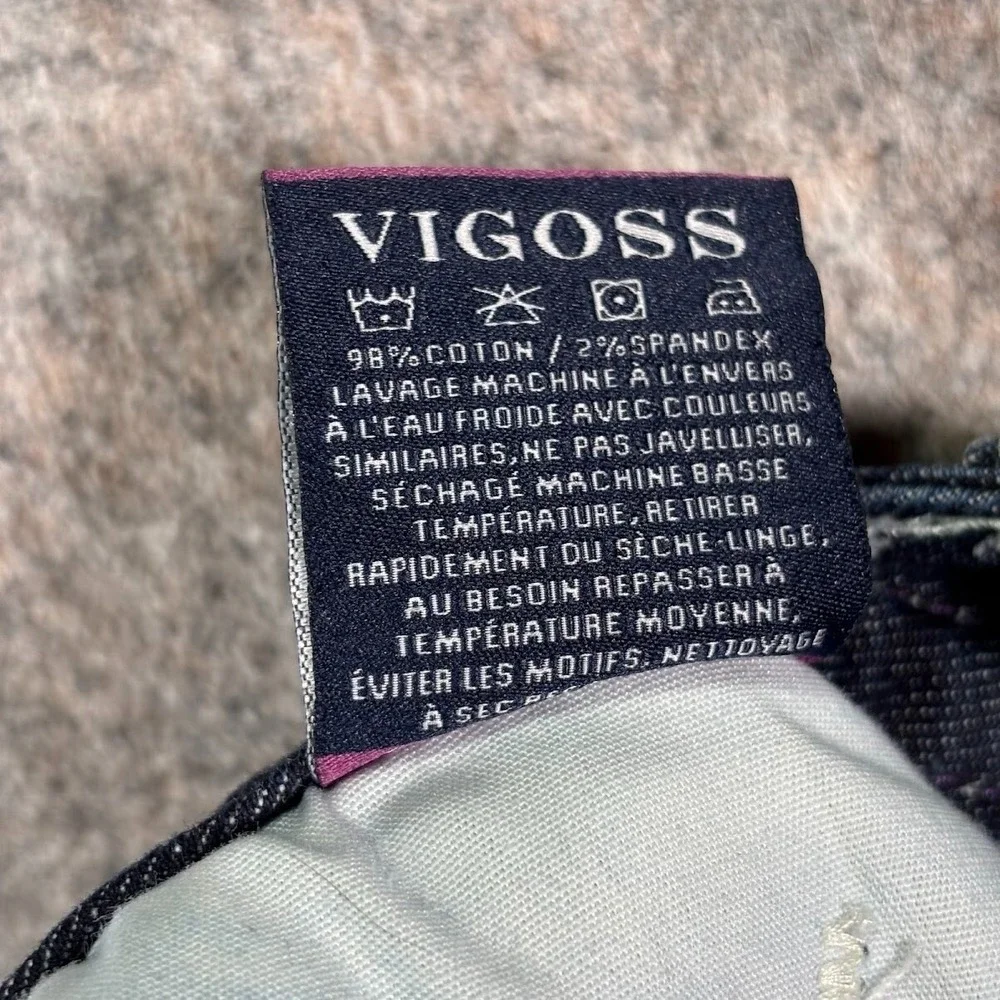 Vigoss‎ Denim Shorts Women's 26 x5 The Dublin Bermuda Embroidered Jorts Jean